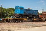 CLC 98106, ALCO S4, was working as BNGX 1039, ex SAL 1484 at the Bunge Processing plant in Council Bluffs Iowa, seen here loaded for delivery on QTTX 131051 8-axle HD Flat Car at BNSFs Gibson Yard